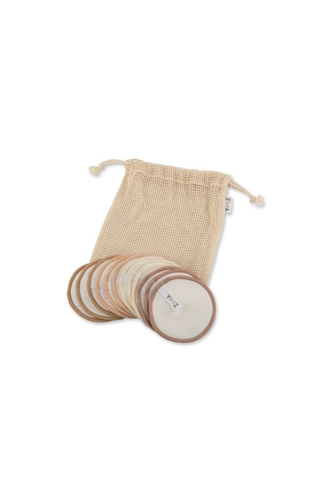 12-Pack Reusable Bamboo Cotton Makeup Remover Pads
