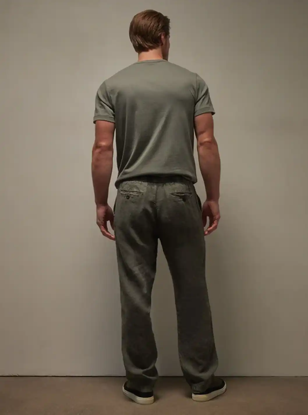 RELXED FIT LINEN PANT