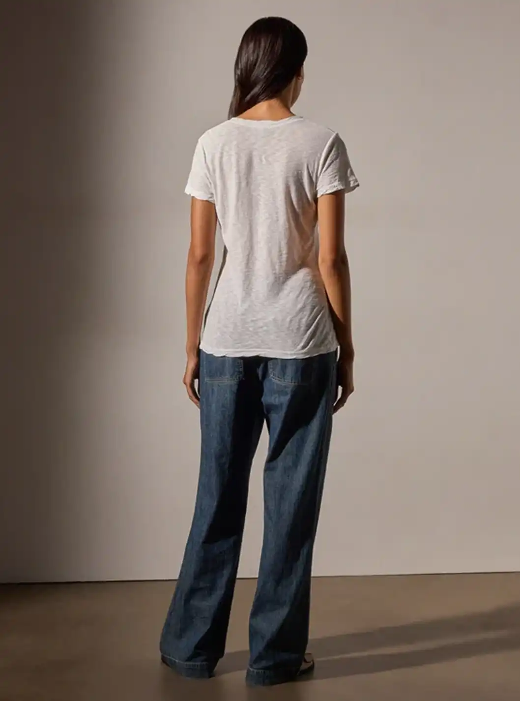 CASUAL TEE W/ REVERSE BINDING