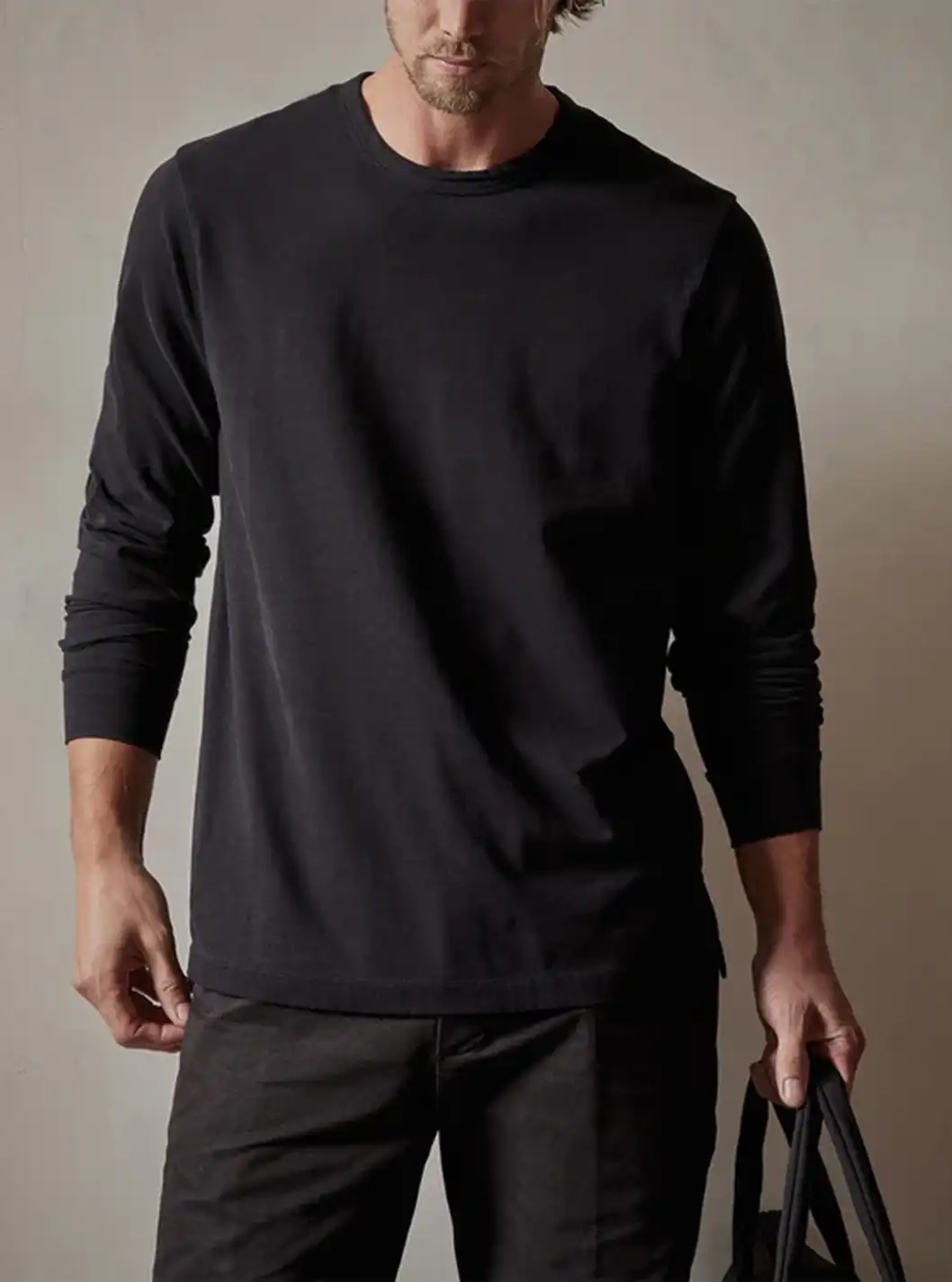 LUXE ORGANIC JERSEY L\S CREW