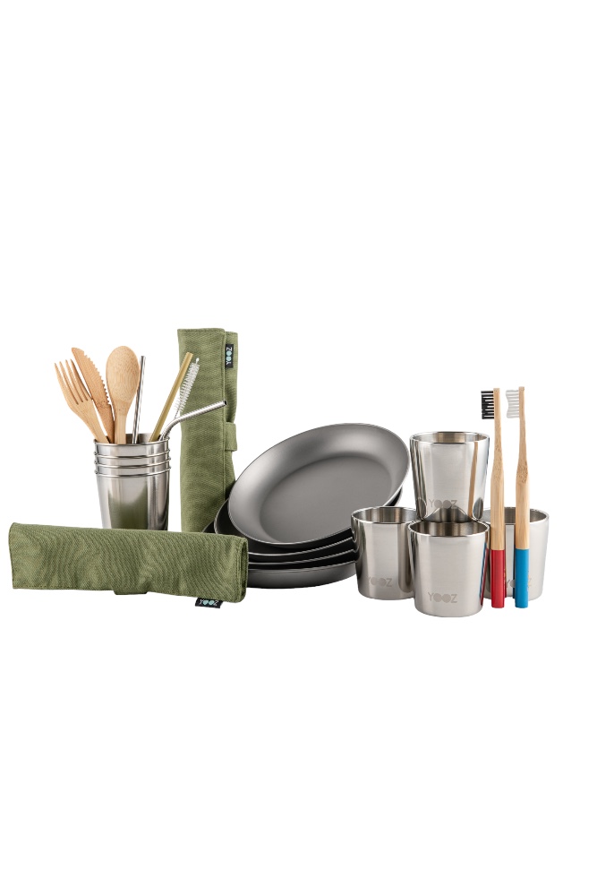 Stylish Camping tableware Kit for 4