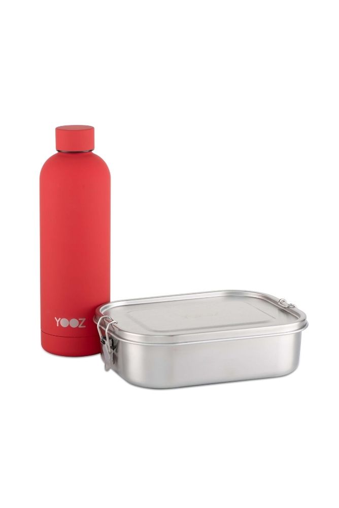 High school set - 750ml stylish water bottle and 1400ml food container