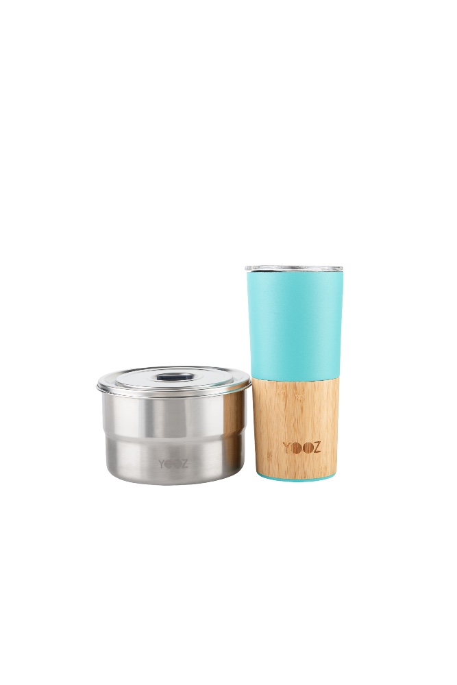 On-the-Go Set - Reusable Travel Mug and Food Container