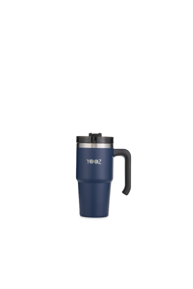 Thermal Travel Tumbler with Handle and Straw Lid