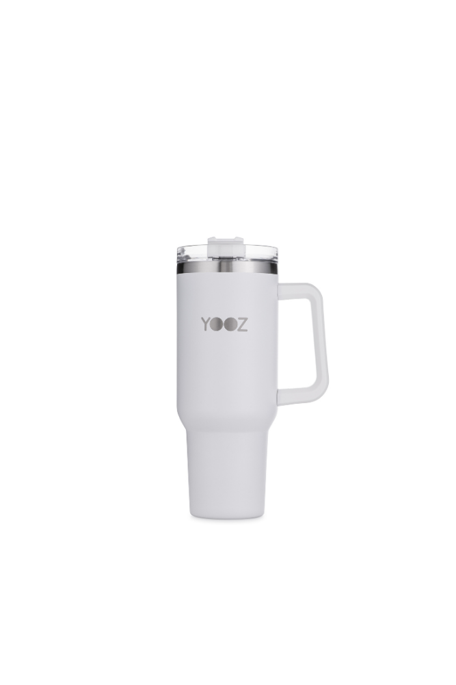 Thermal Travel Tumbler with Handle and Straw Lid