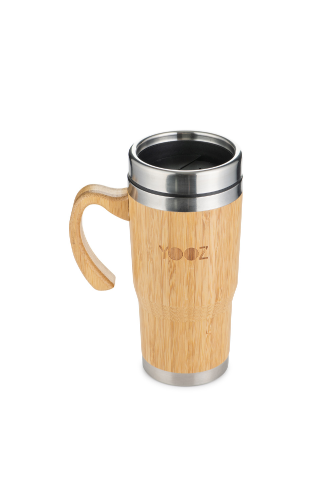 450ml Bamboo and Stainless Steel Thermal Travel Mug
