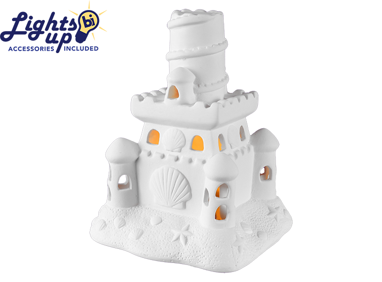 Lighted Sand Castle