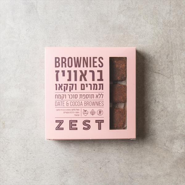 בראוניז תמרים וקקאו ללא תוספת סוכר וקמח