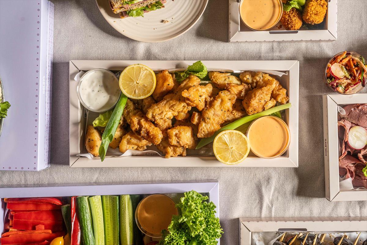 A Tray of Beear Batter Tilapia Fingers