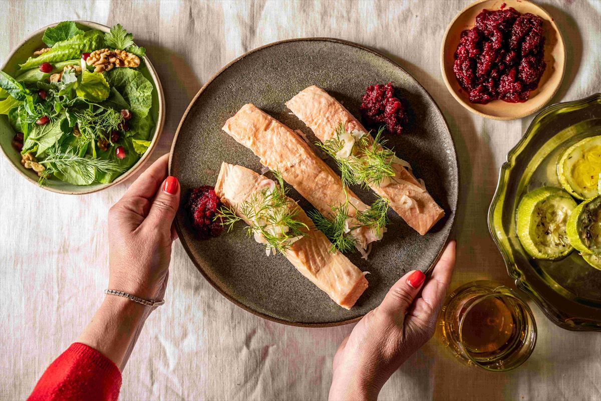 Sweet & sour salmon fillet