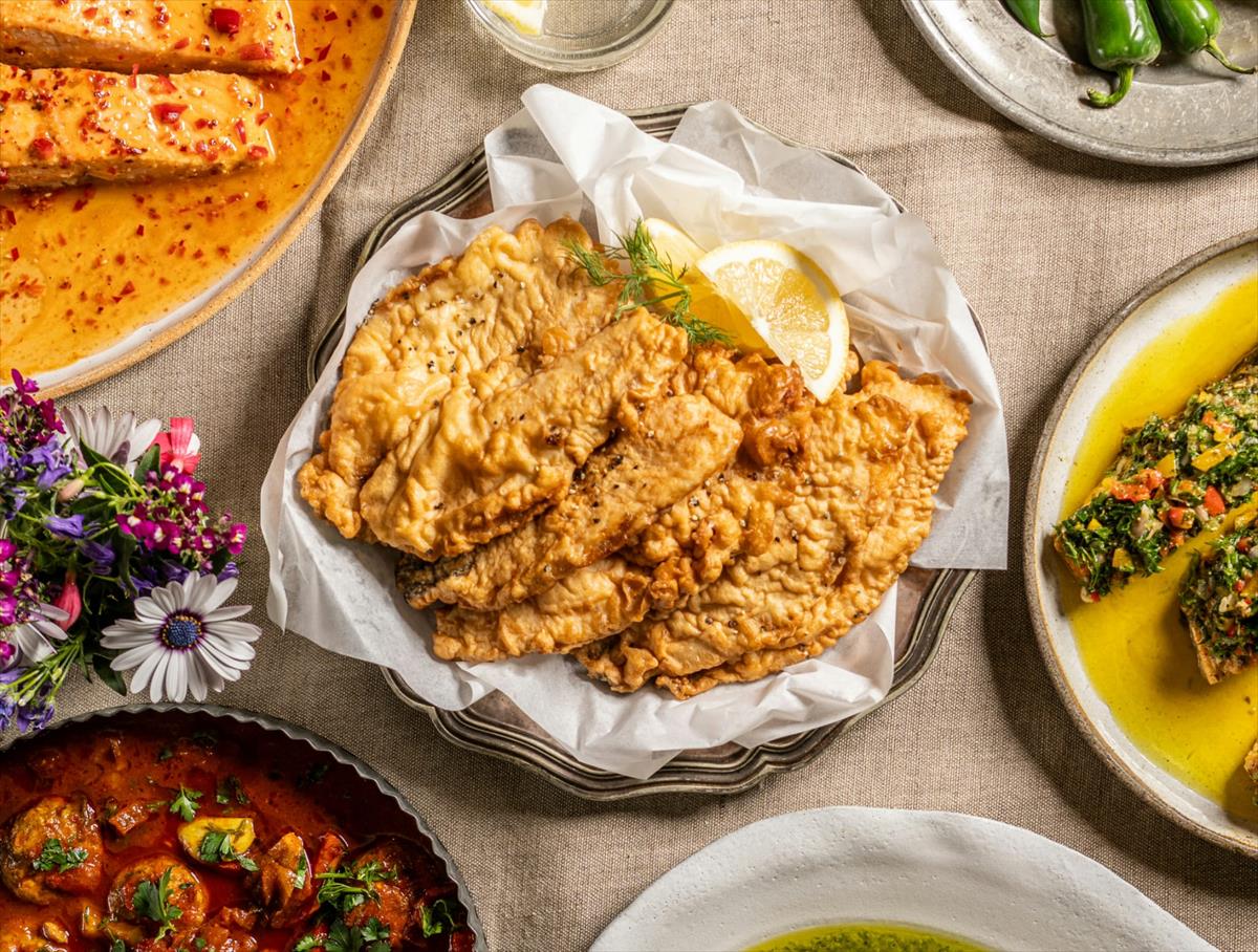 Tilapia fillet in beer batter