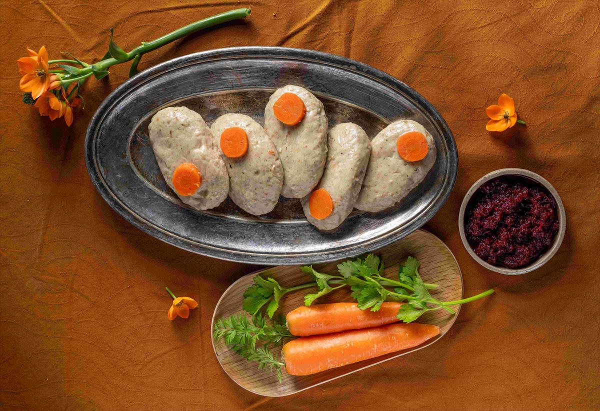 Traditional gefilte fish patties