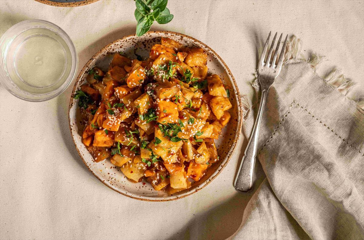 Chili Potato & Sweet Potato Cubes