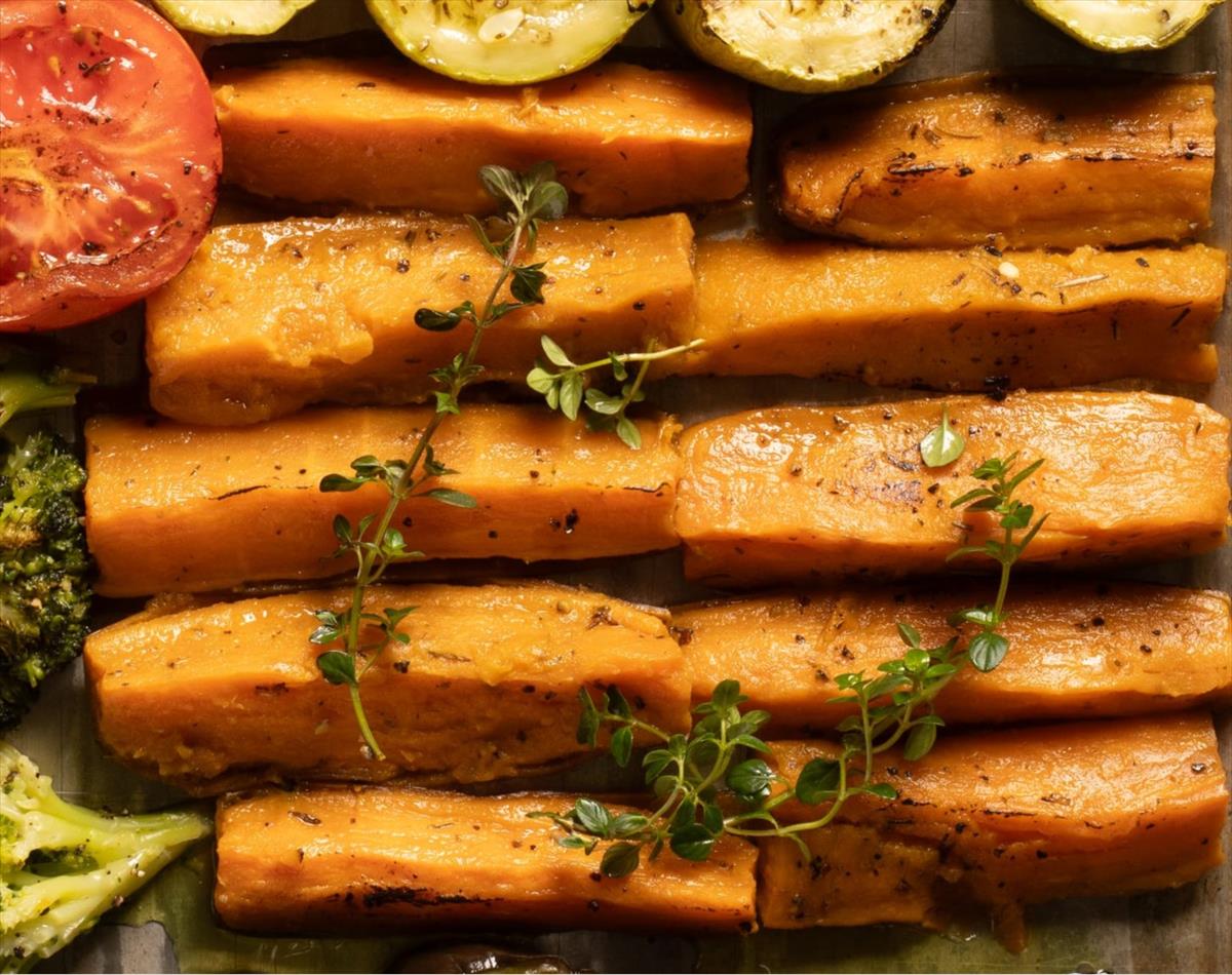 Sweet potato and rosemary boats