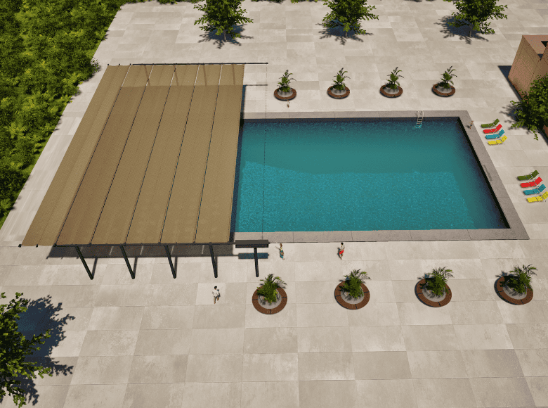 Retractable shade-Hawk model