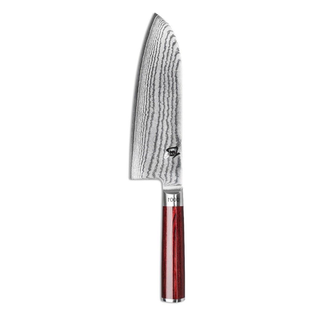 סכין סנטוקו רחבה 19 ס"מ SHUN CLASSIC RED | KAI