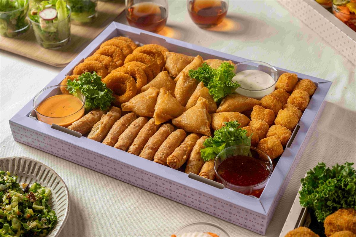 מגש ממולאים מטוגנים + רטבים