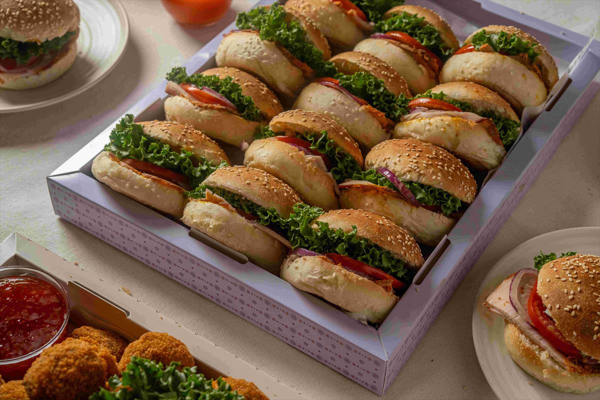 A Tray of Smoked Turkey Breast Bites