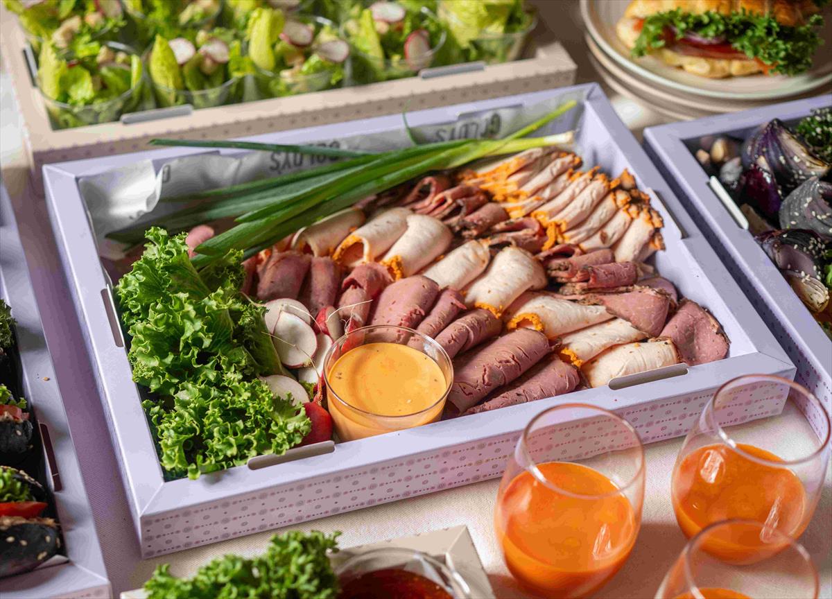 A mixed tray of various meats we smoke ourselves