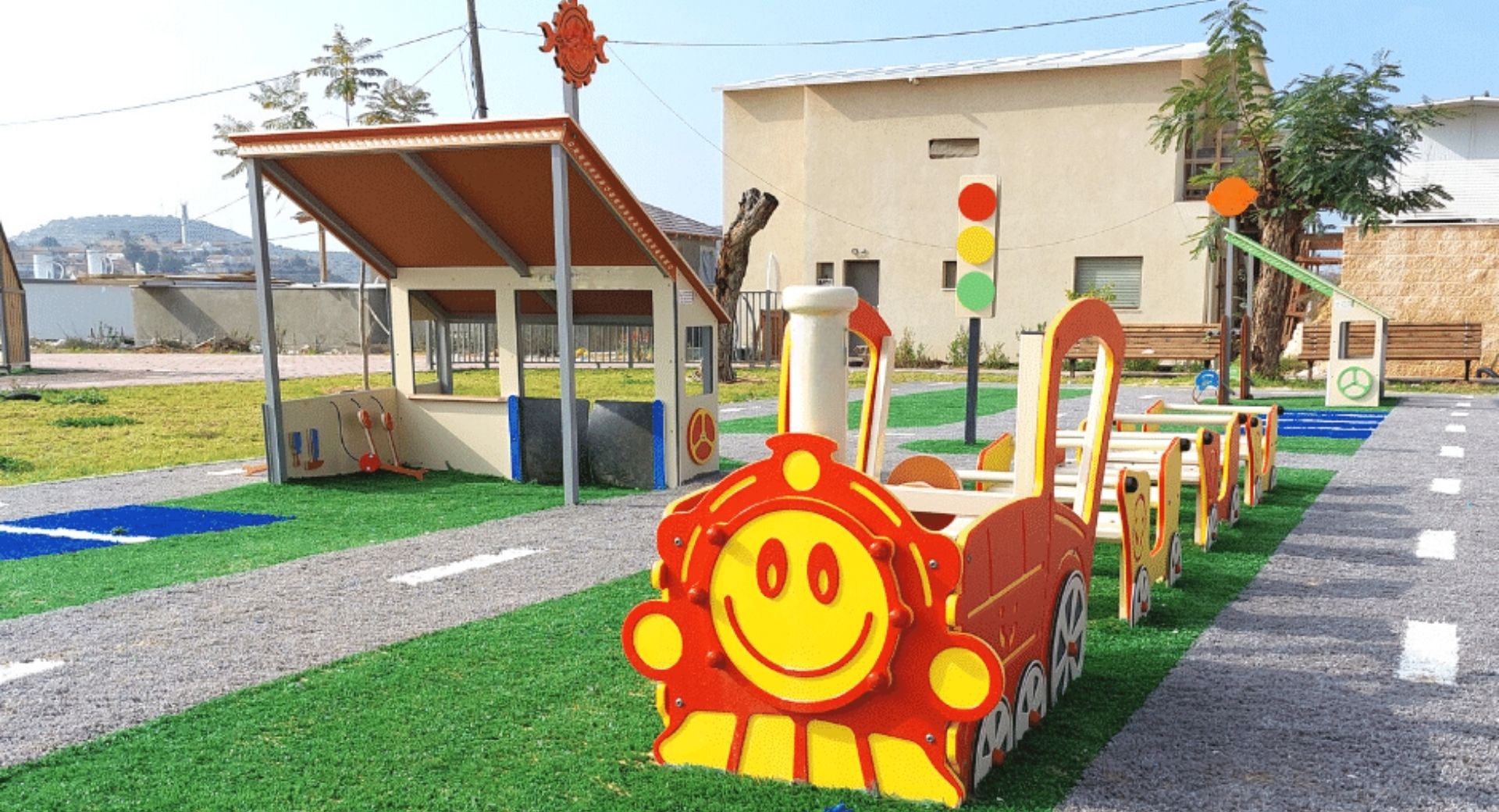 A Vehicle-Themed Playground For Toddlers