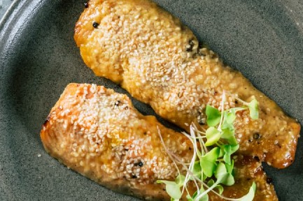 סלמון בחרדל ודבש