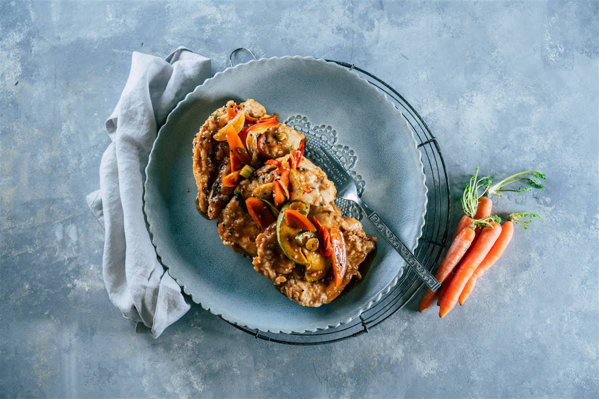 פיקטה חזה עוף בטעמי המזרח הרחוק