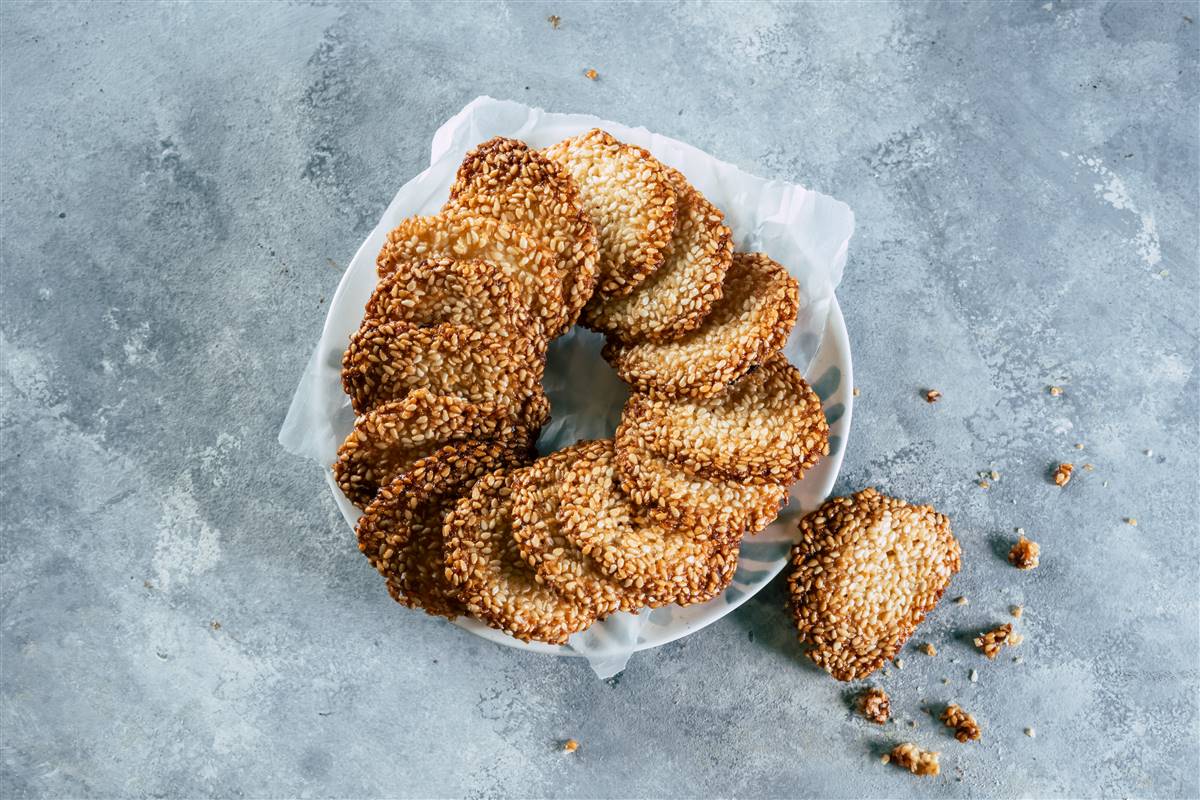 עוגיות שומשומית דקיקות