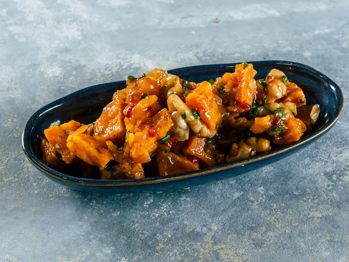 ריבועי בטטה בקינמון ותפוזים