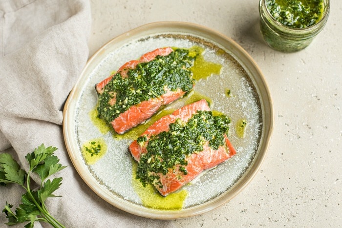 Chimichurri Salmon
