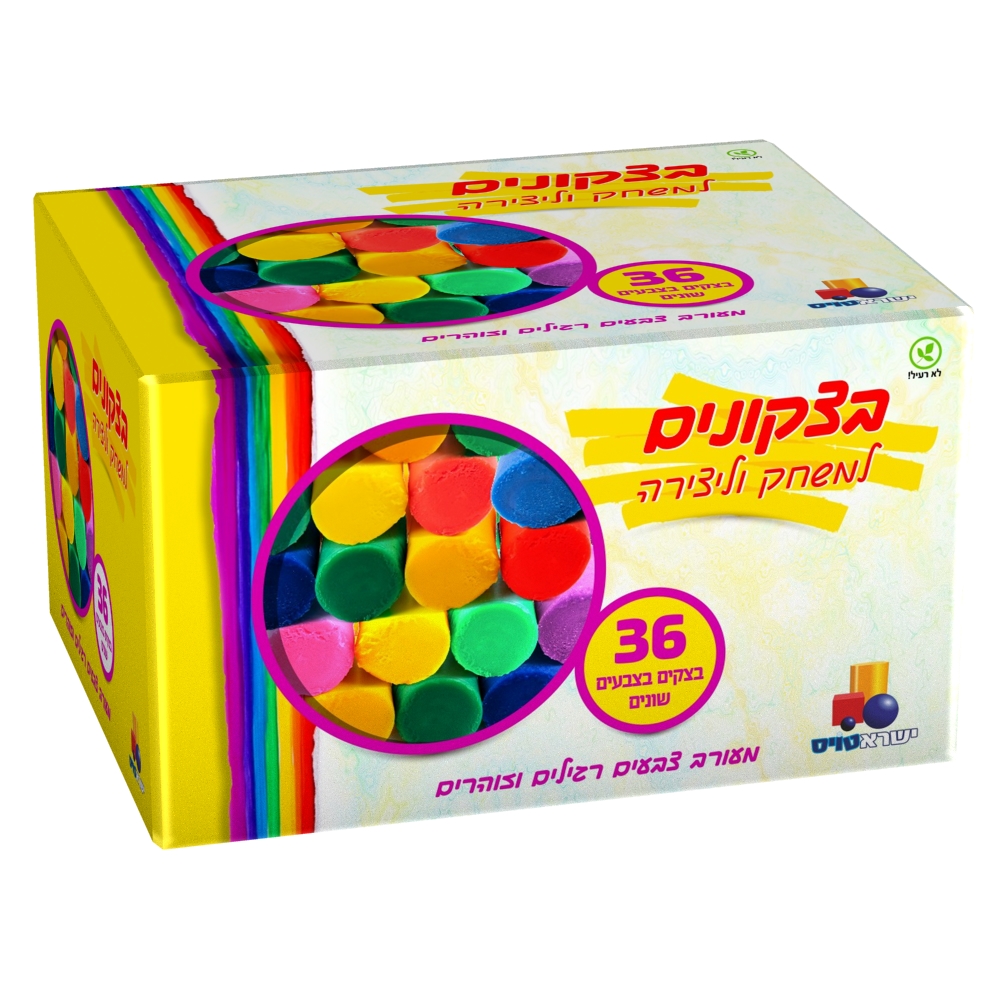 בצקונים למשחק ויצירה - 36 בצקים