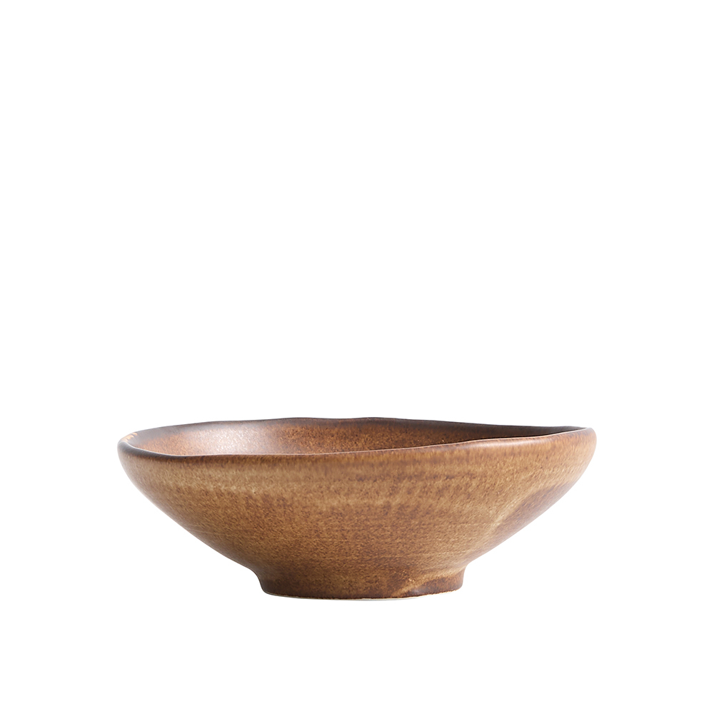 חמאון 11 ס"מ אסימטרי WoodFire חום