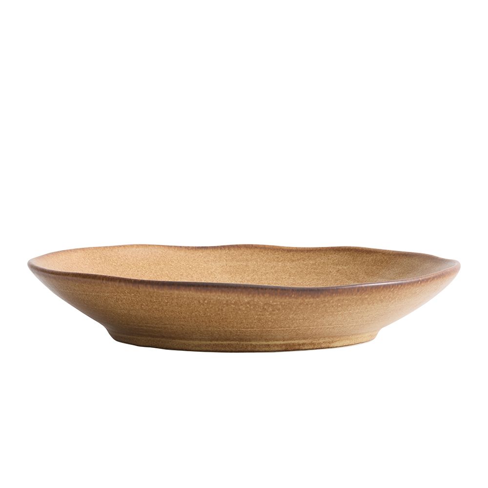 קערה שטוחה 20/22.5/26 ס"מ אסימטרי WoodFire חום
