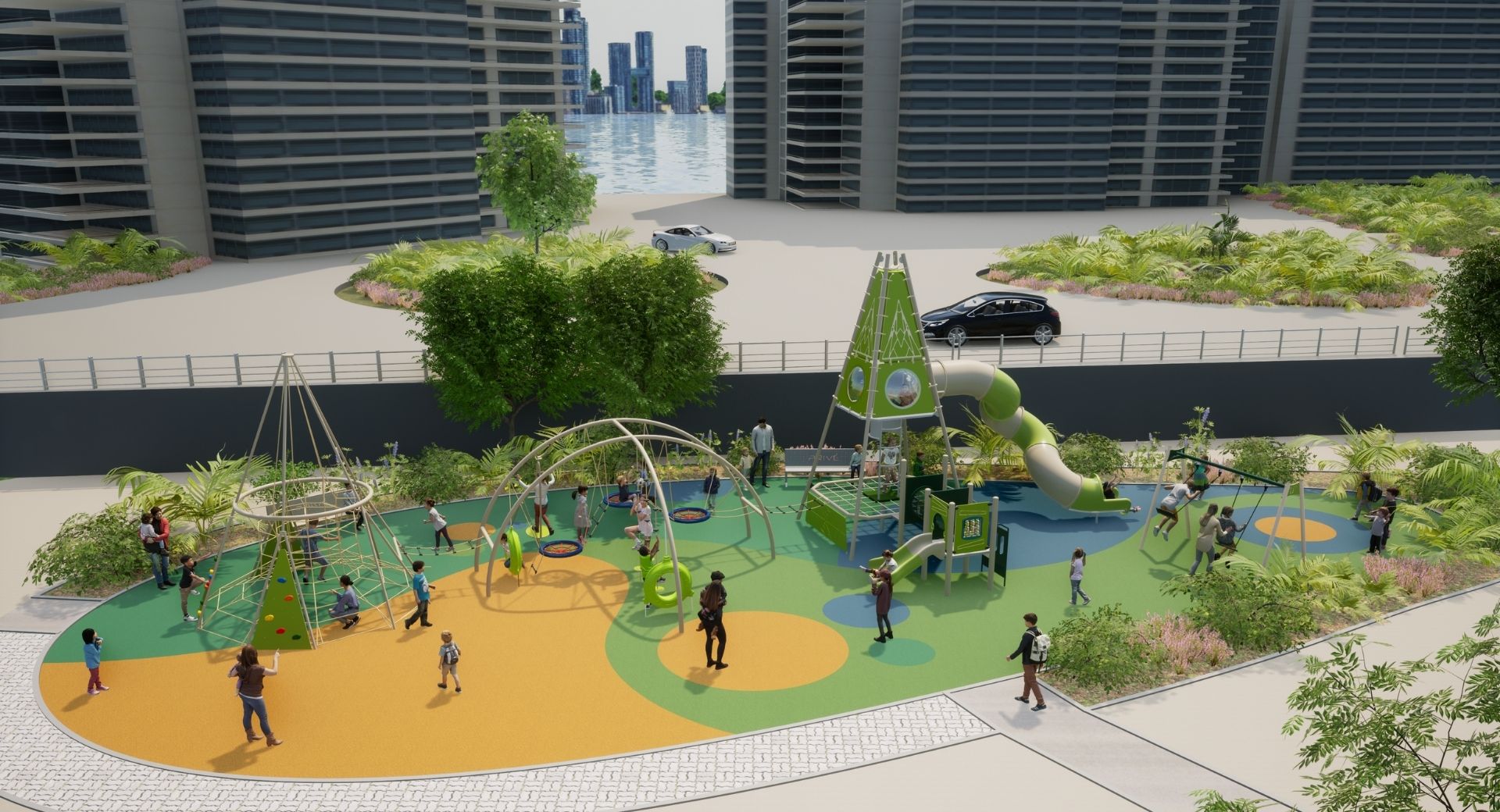 A sophisticated playground in a private island community