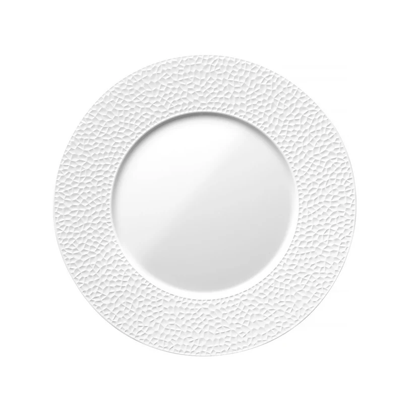 צלחת פורצלן לימוז' FRAGMENT BLANC