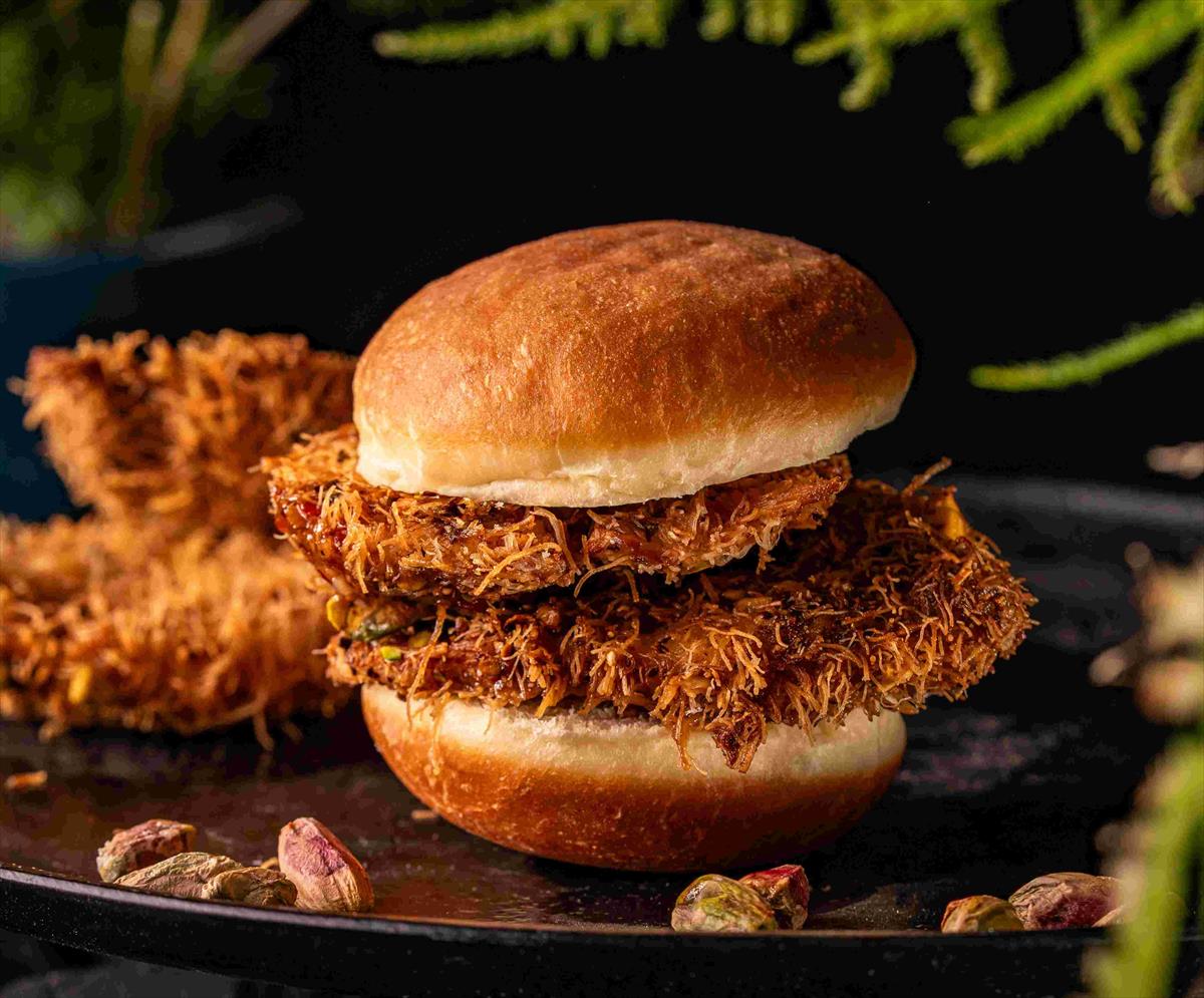 Crispy schnitzel donut