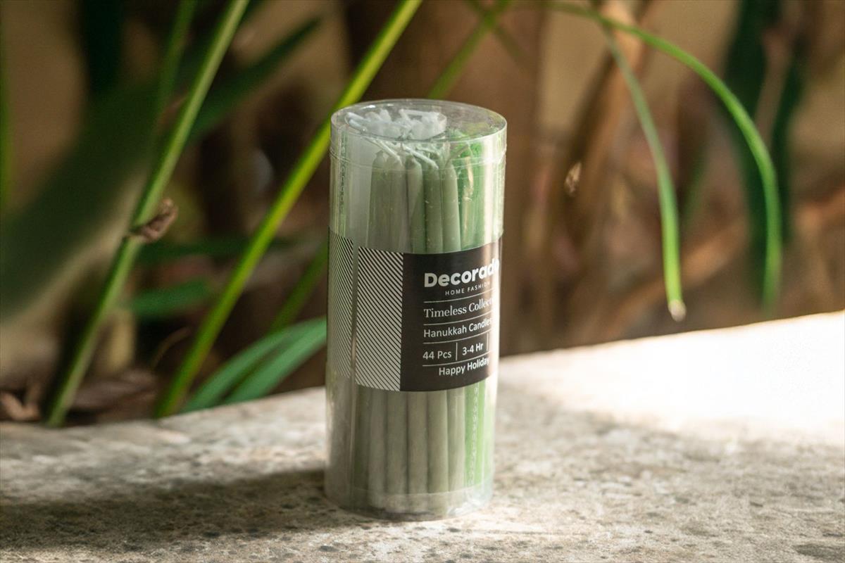 נרות חנוכה ירוק