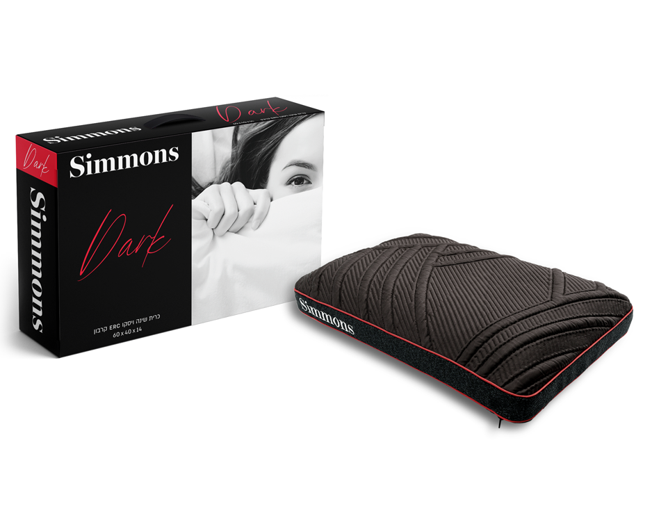 זוג כריות קרבון דגם Dark ברכישת מזרון BlackHybrid