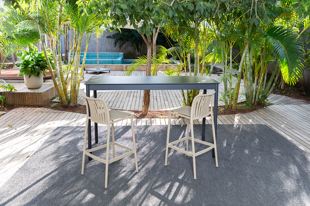 סאול | שולחן בר + 2 כסאות בר מארס