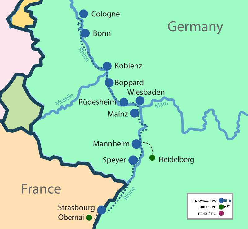 נופים והשראה על גדות הריין