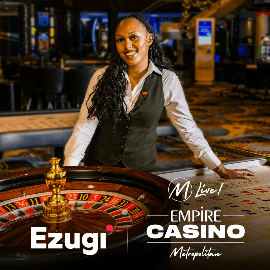 Ezugi Launches Over-The-Table (OTT) M!Live Empire Casino Roulette with Metropolitan Gaming from Empire Casino, Leicester Square.