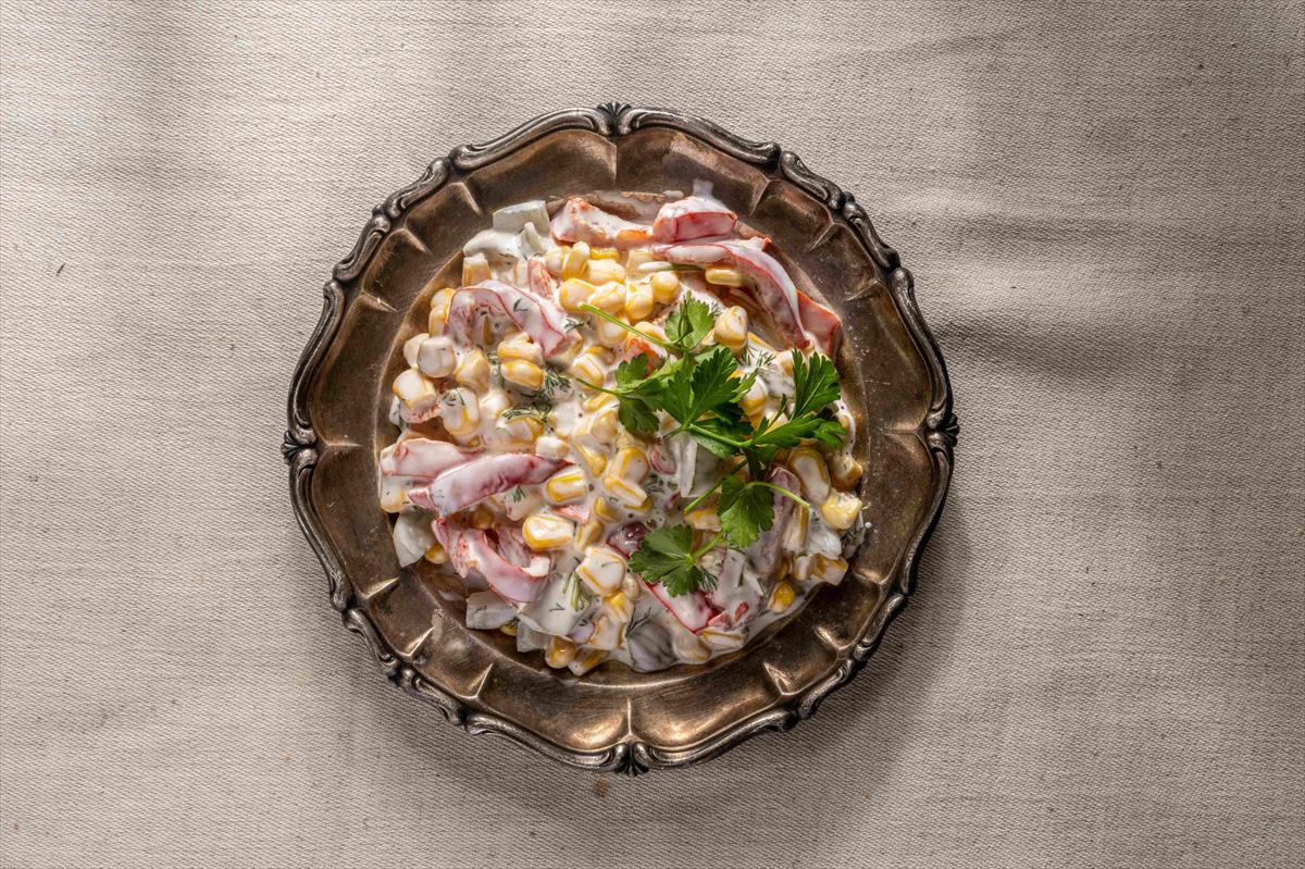 תירס וגמבה במיונז