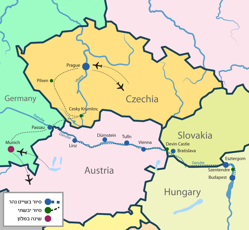 נופים ותרבויות על גדות הדנובה + גרסת גורדון קומפורט