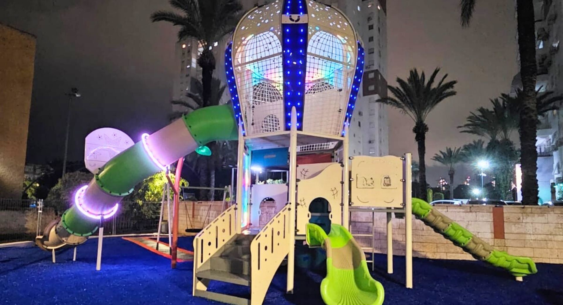 Playground with Integrated LED Lighting