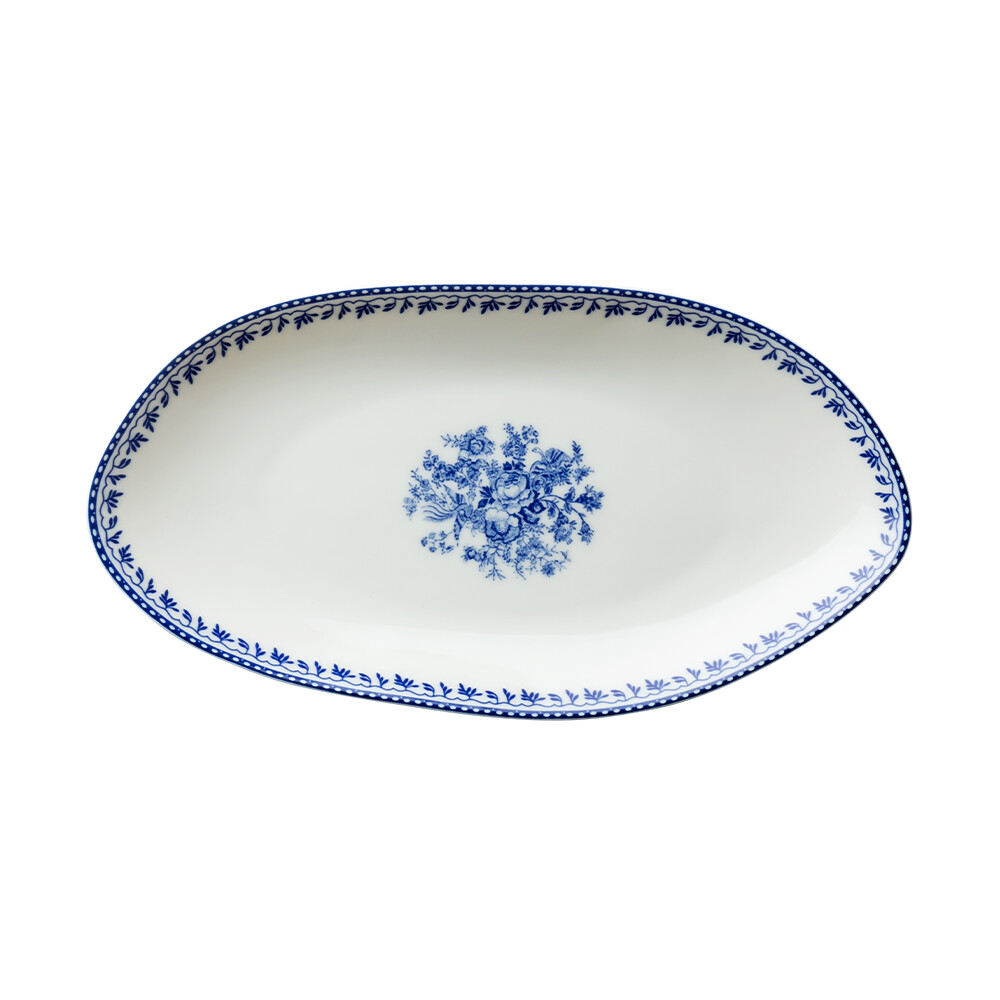 צלחת אובל 25 ס"מ Lancaster כחול