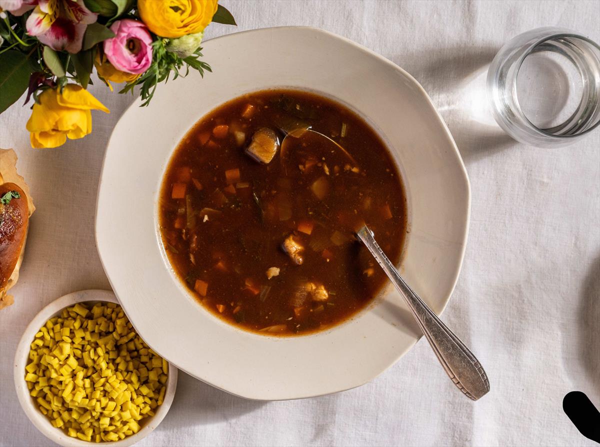 Hungarian goulash soup