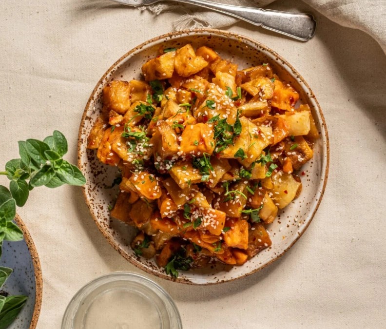 Sweet potatoes and potatoes