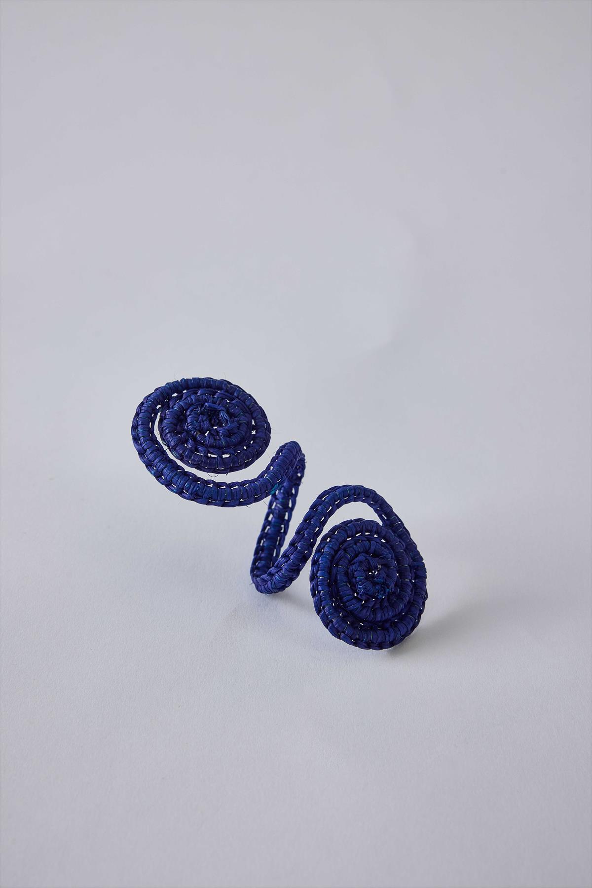 6 חבקי עיטוף בעבודת יד מקש צורת שבלולים