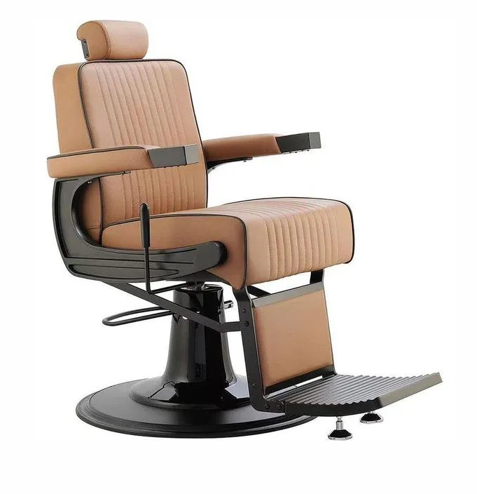 כסא ברבר 5228 חום +שלדה שחור מט מבית NG