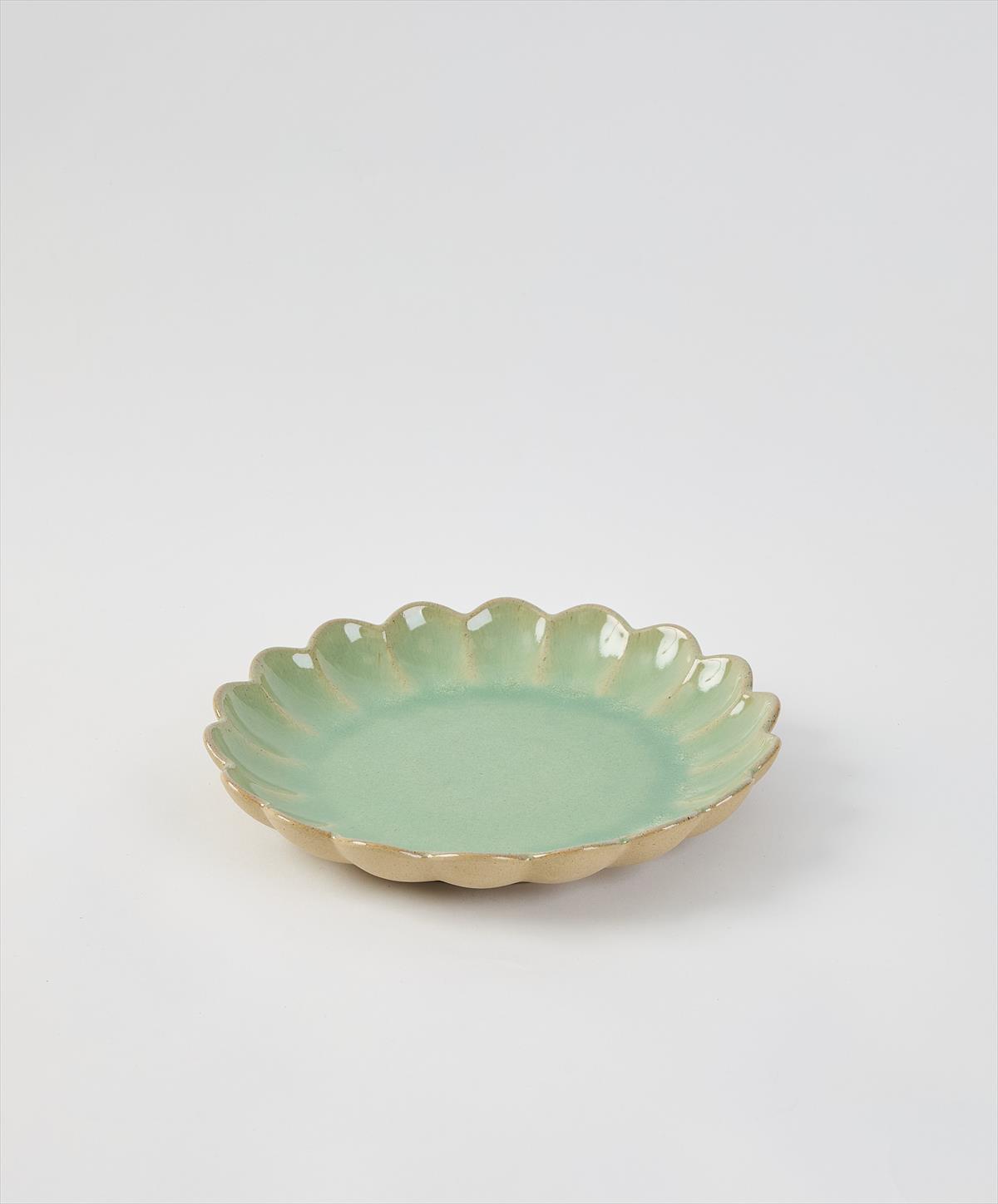 צלחת מרקש ירוקה גדולה