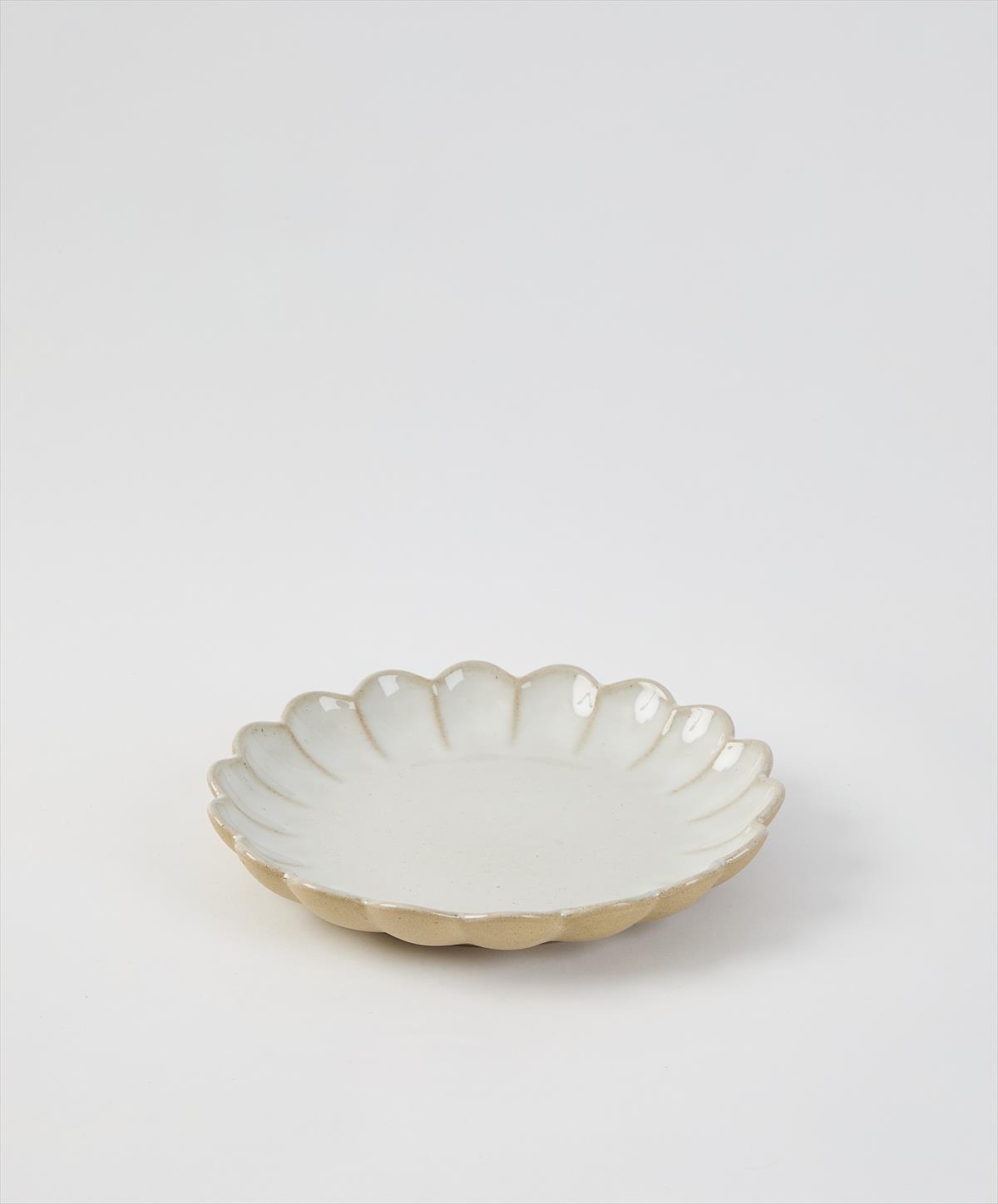 צלחת מרקש לבנה גדולה